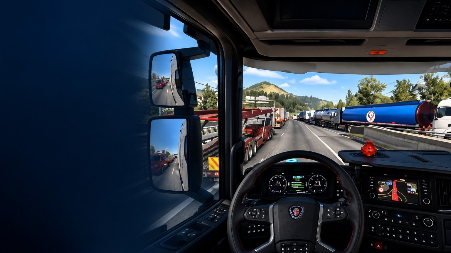 HGV driving simulation